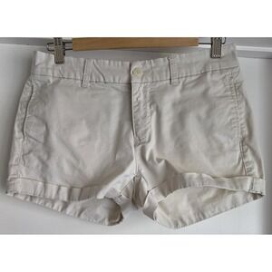 Khakis by Gap Women's Bermuda Shorts Size 4 Beige Cotton Chino Casual Bottoms
